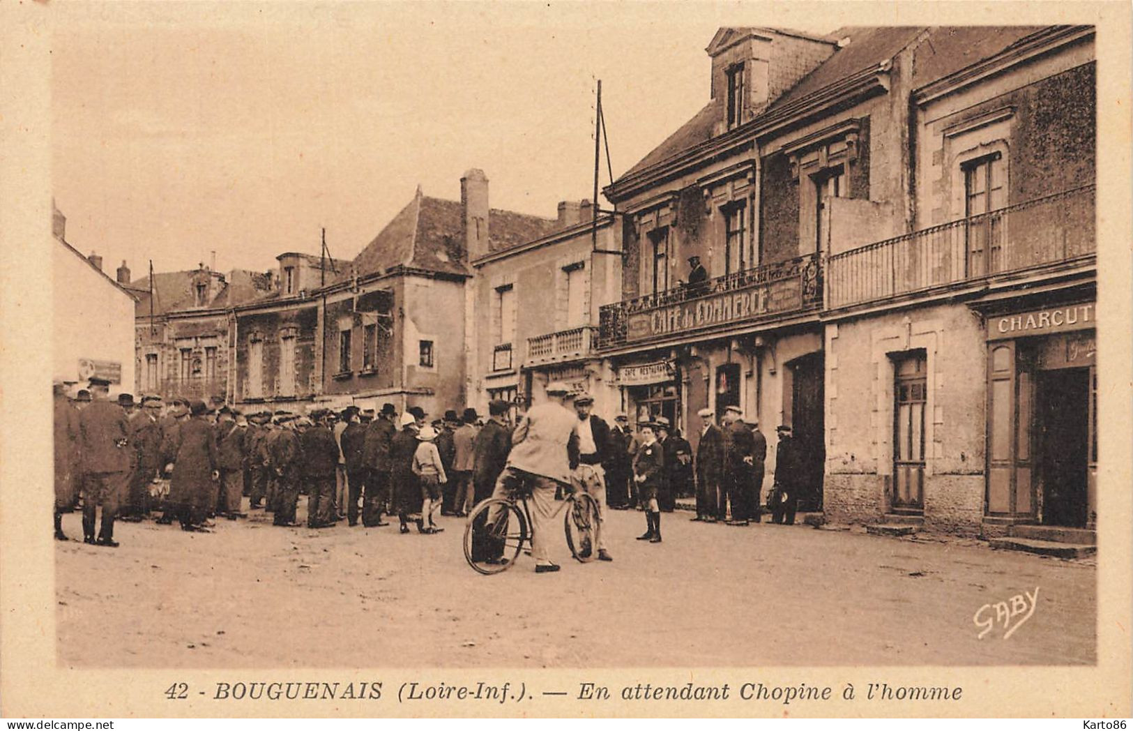 Bouguenais * En Attendant Chopine à L'homme ! * Café Du Commerce * Villageois - Bouguenais