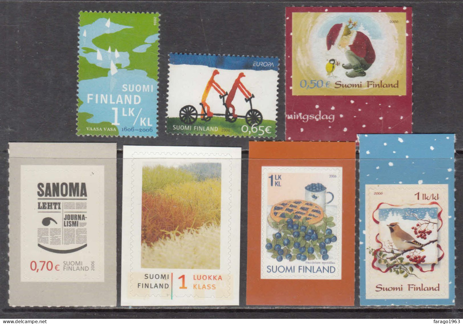 2006 Finland Collection Of 7 Different MNH  @ BELOW FACE VALUE - Ungebraucht