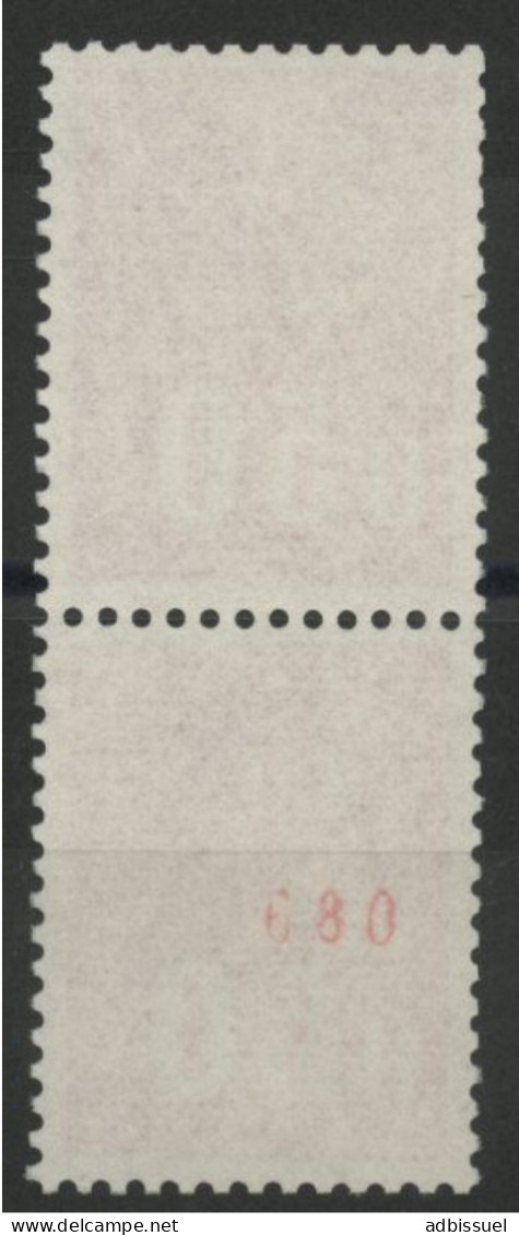 N° 1664b Tenant à 1664, N° Rouge "680" Paire Neuve ** (MNH) 3 Bandes De Phosphore TB - Coil Stamps