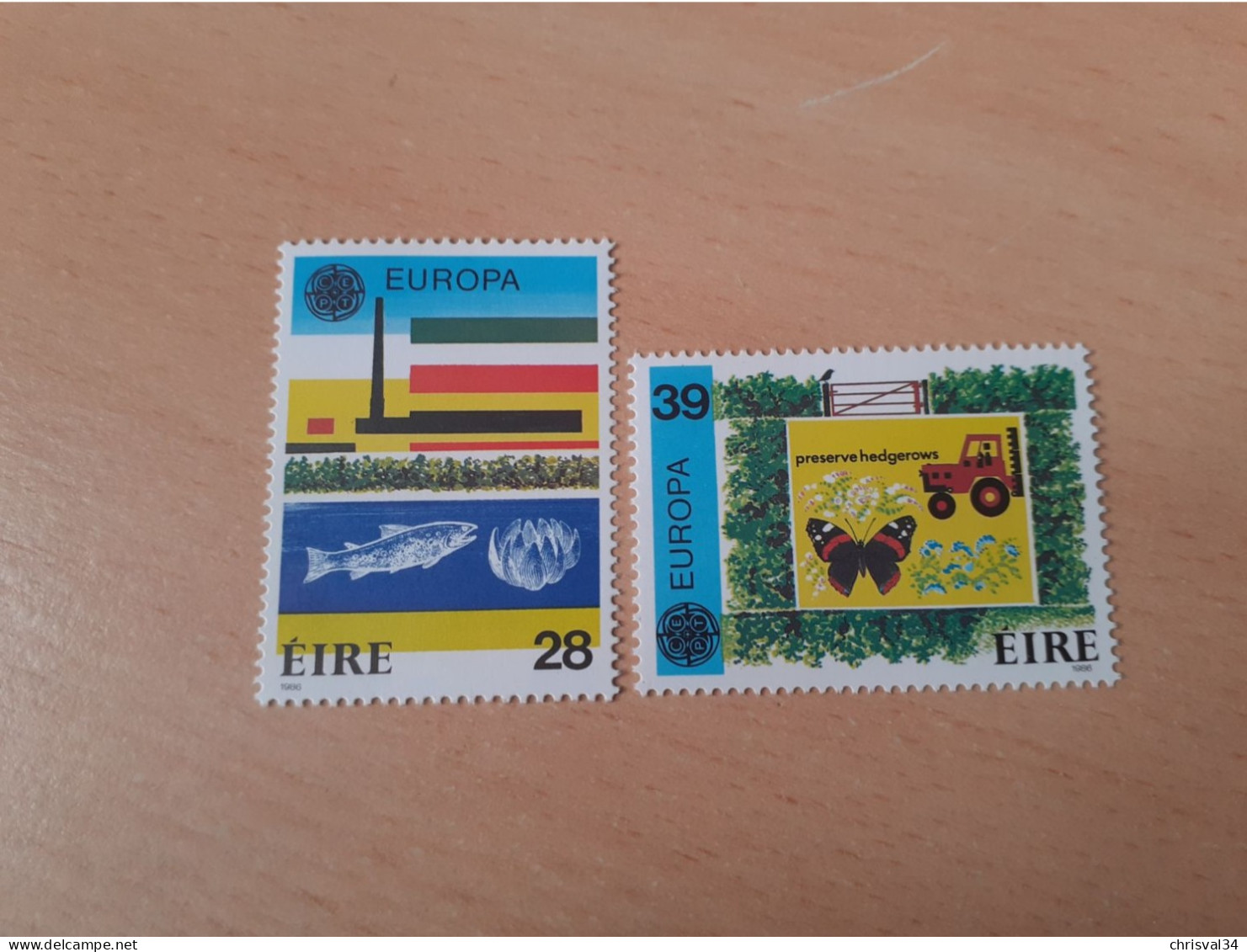 TIMBRES  IRLANDE    ANNEE   1986   N  592  /  593     NEUFS  LUXE** - Neufs