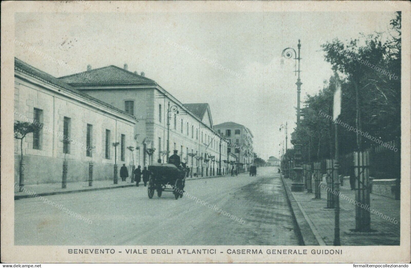 Cs30 Cartolina Benevento Citta' Viale Degli Atlantici Caserma Generale Guidoni - Benevento