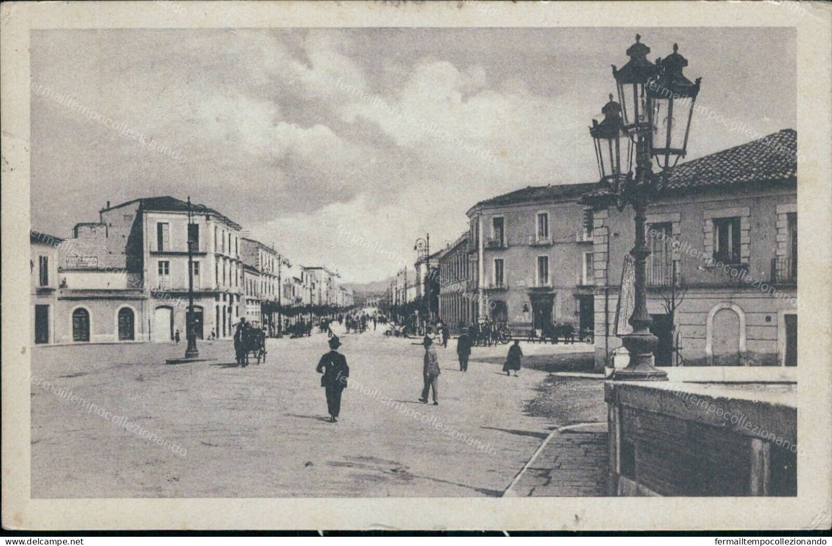 Cs51 Cartolina Benevento Citta' Piazza L.bissolati 1931 Bella!! - Benevento