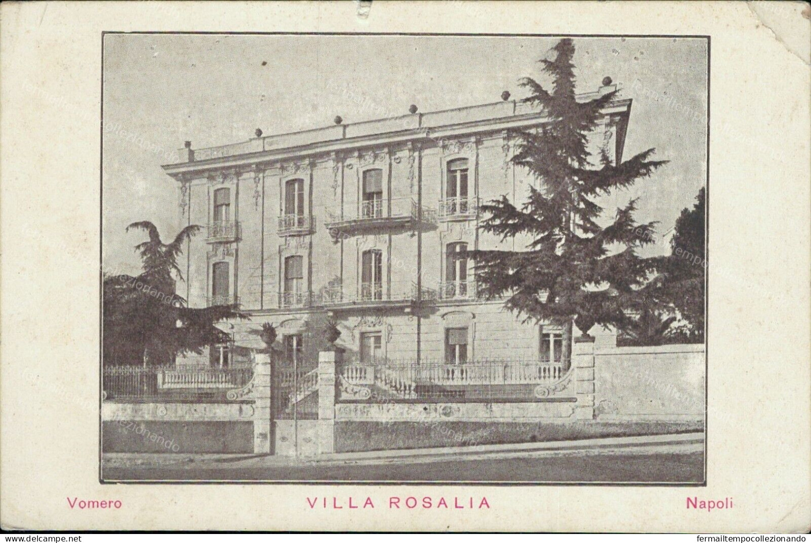 Cs133 Cartolina Vomero Villa Rosalia Napoli Campania - Napoli (Napels)