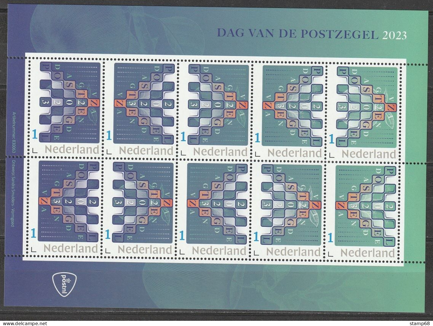 Nederland NVPH 3642 Dag Van De Postzegel 2023 MNH Postfris - Persoonlijke Postzegels
