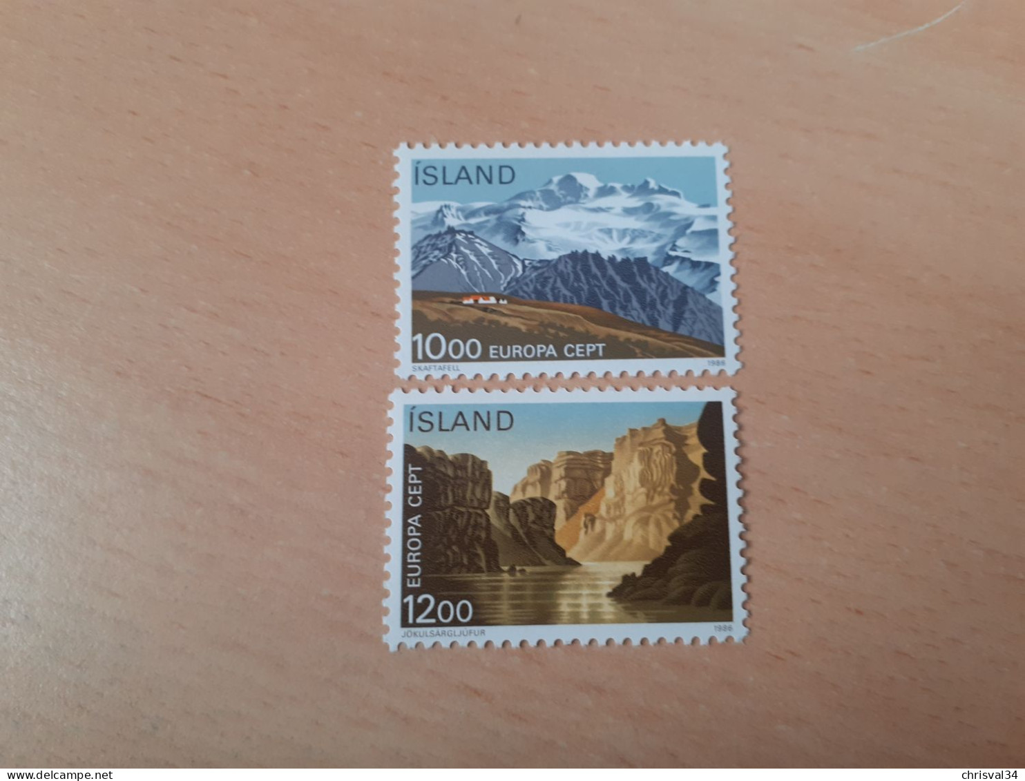 TIMBRES  ISLANDE    ANNEE   1986   N  601  /  602     NEUFS  LUXE** - Ungebraucht