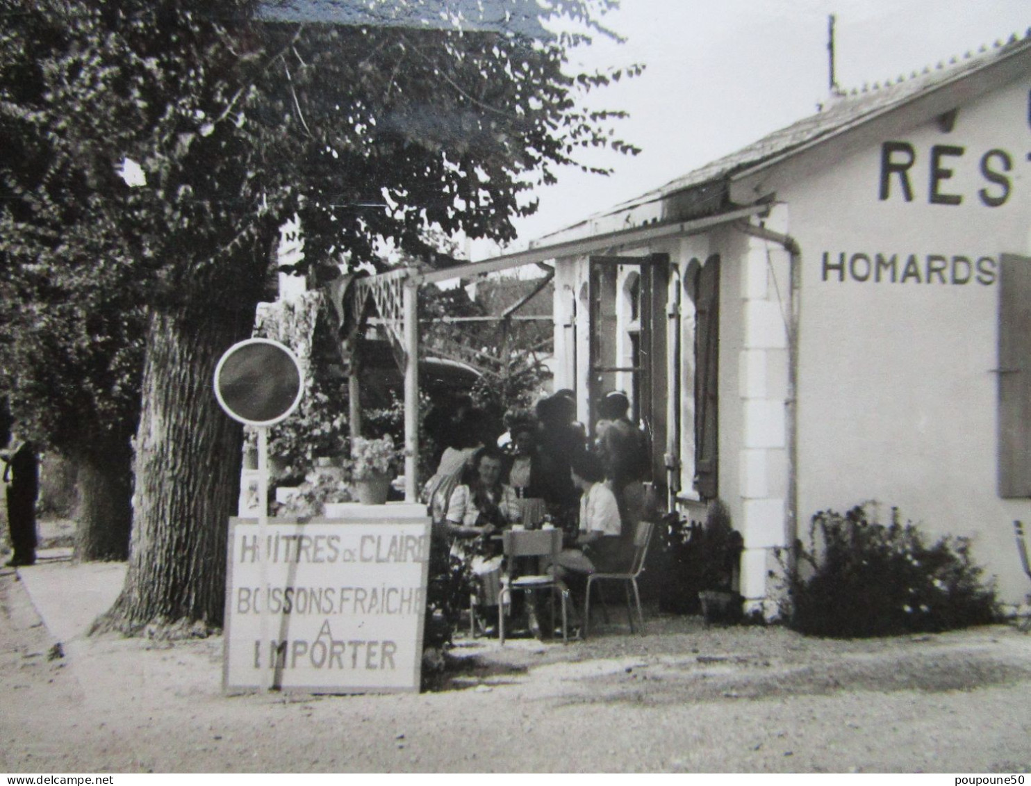 CP 17 Ile De Ré SAINT CLEMENT DES BALEINES  - Café Restaurant Du CHALET Homards Huitres Et  Le Phare Des Baleines 1950 - Ile De Ré