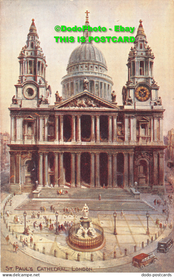 R449532 St. Pauls Cathedral. London. Art Colour. Brian Gerald. A46. Valentines - Sonstige & Ohne Zuordnung