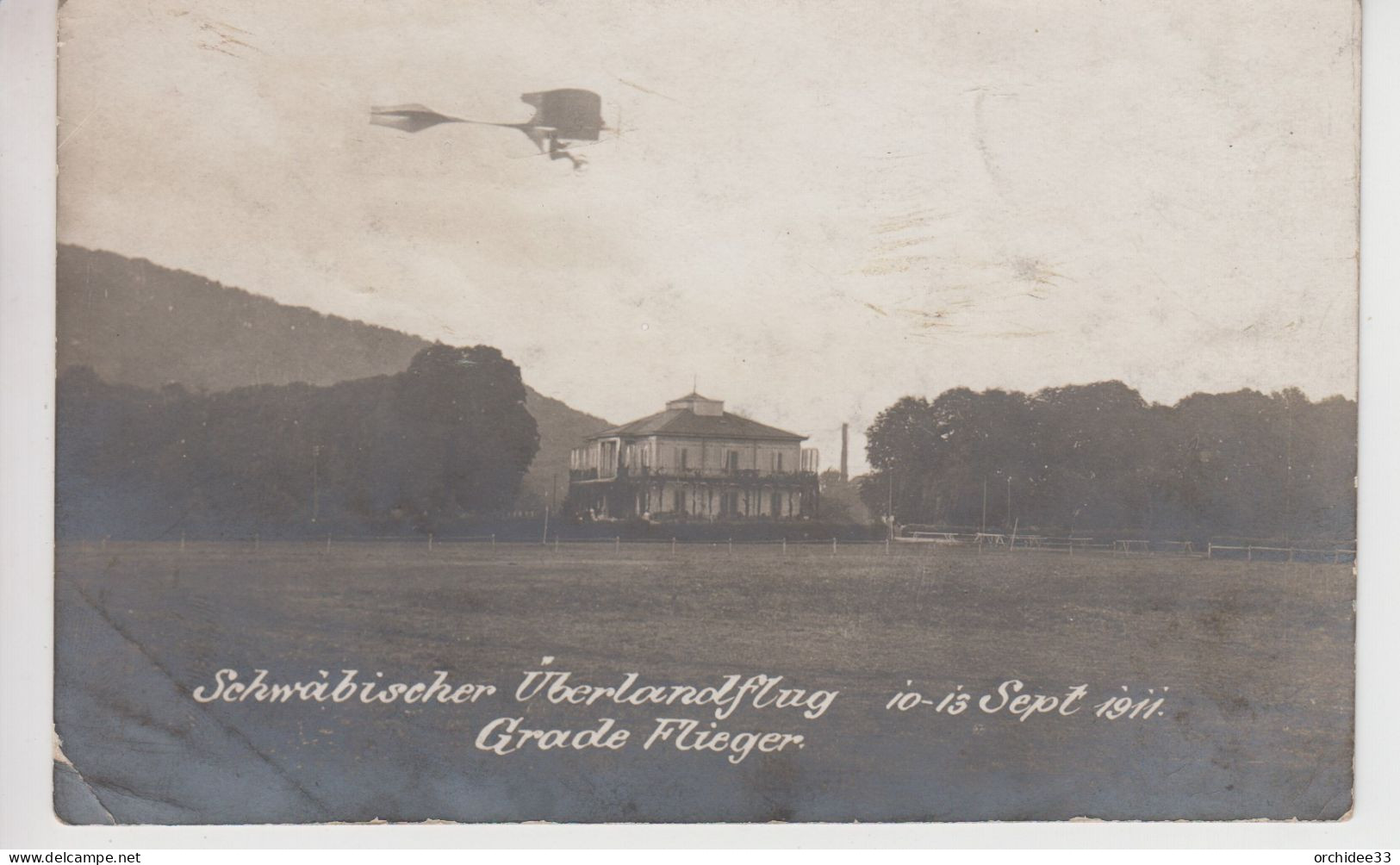 CPA Photo Schwabischer Uberlandflug - 10-16 Sept 1911 - Grade Flieger - ....-1914: Precursors