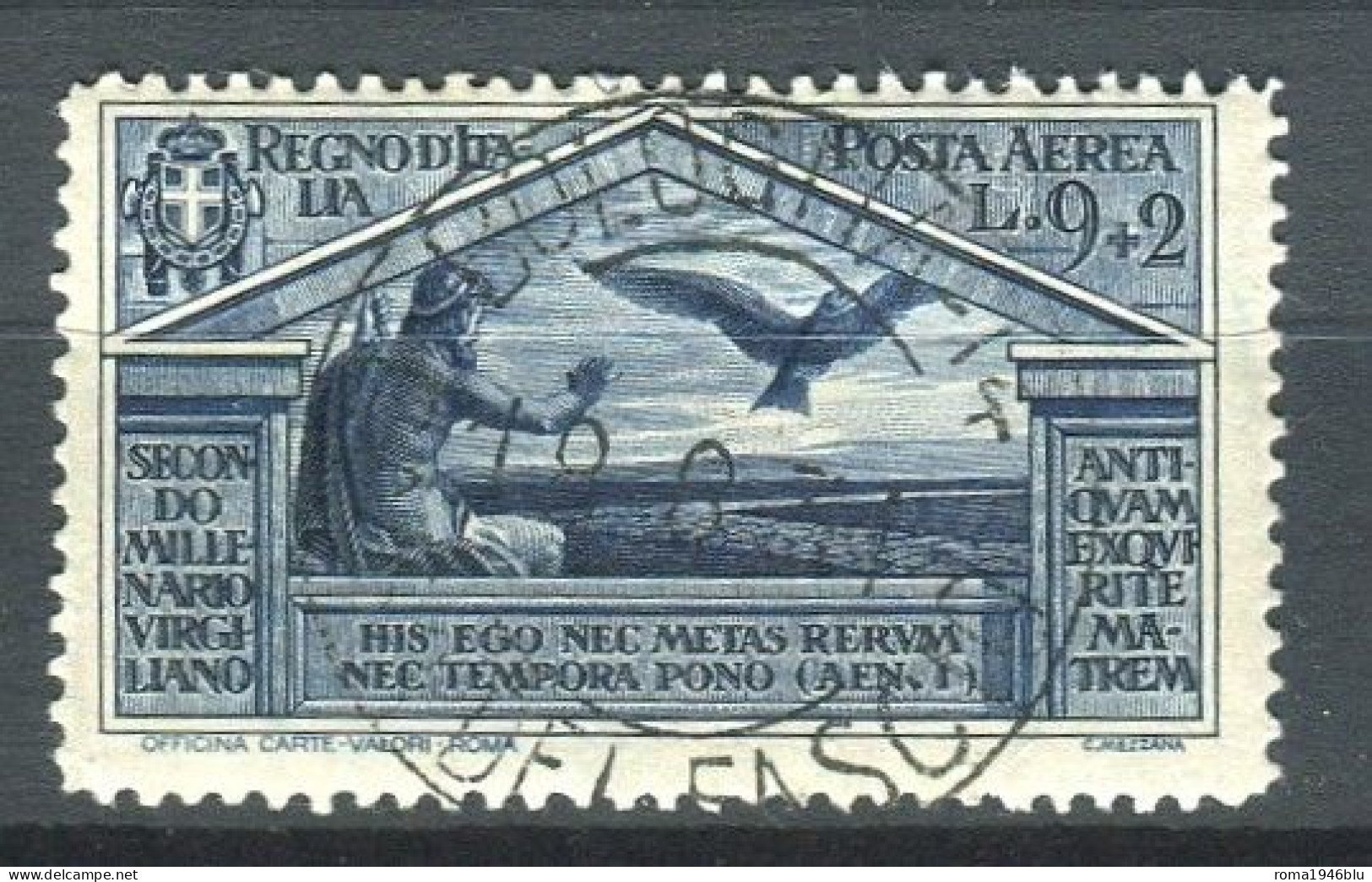 REGNO 1930 VIRGILIO P.A. 9 + 2 ANNULLATA - Used