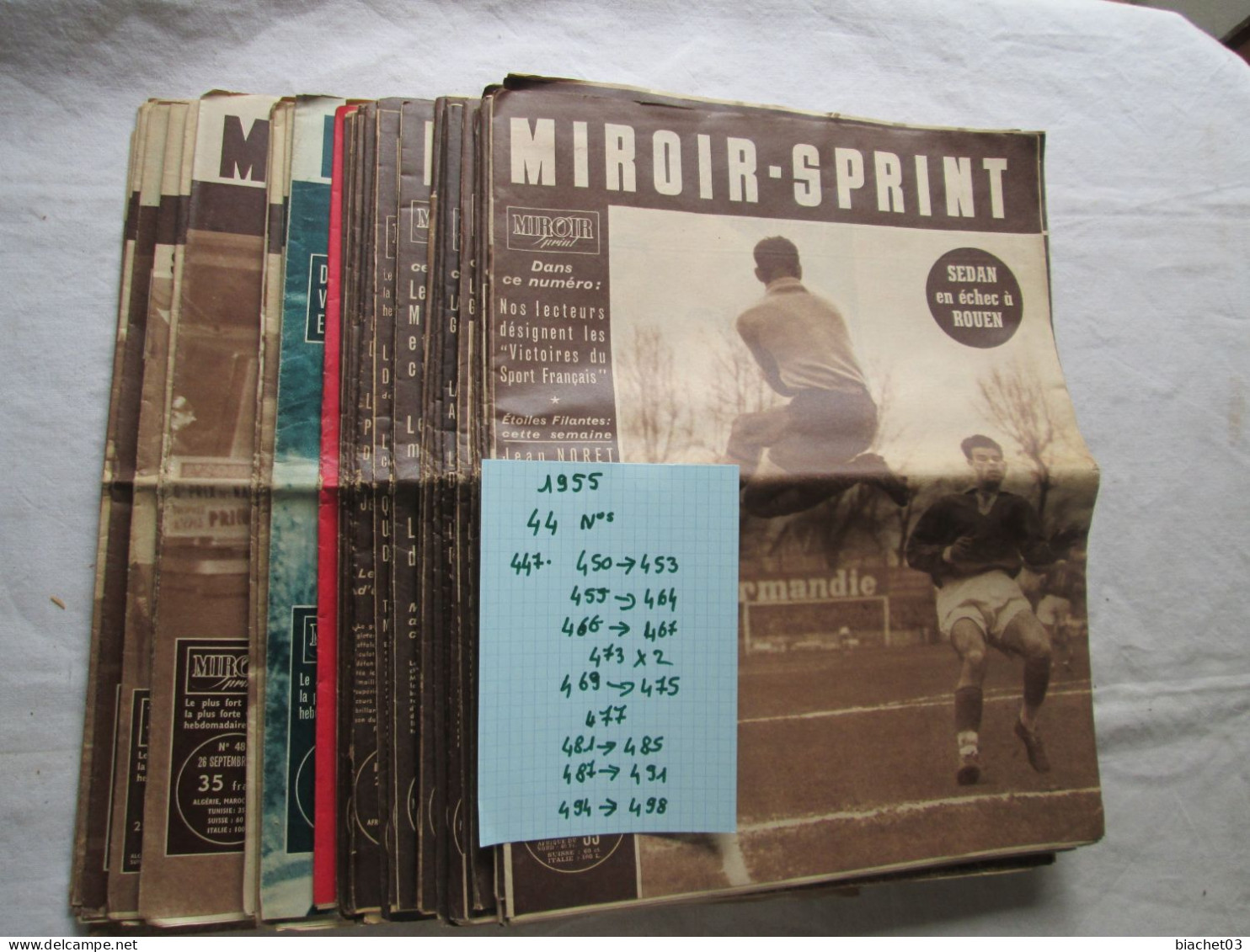 Miroir Sprint Lot De 44 N° De 1955 - Sport
