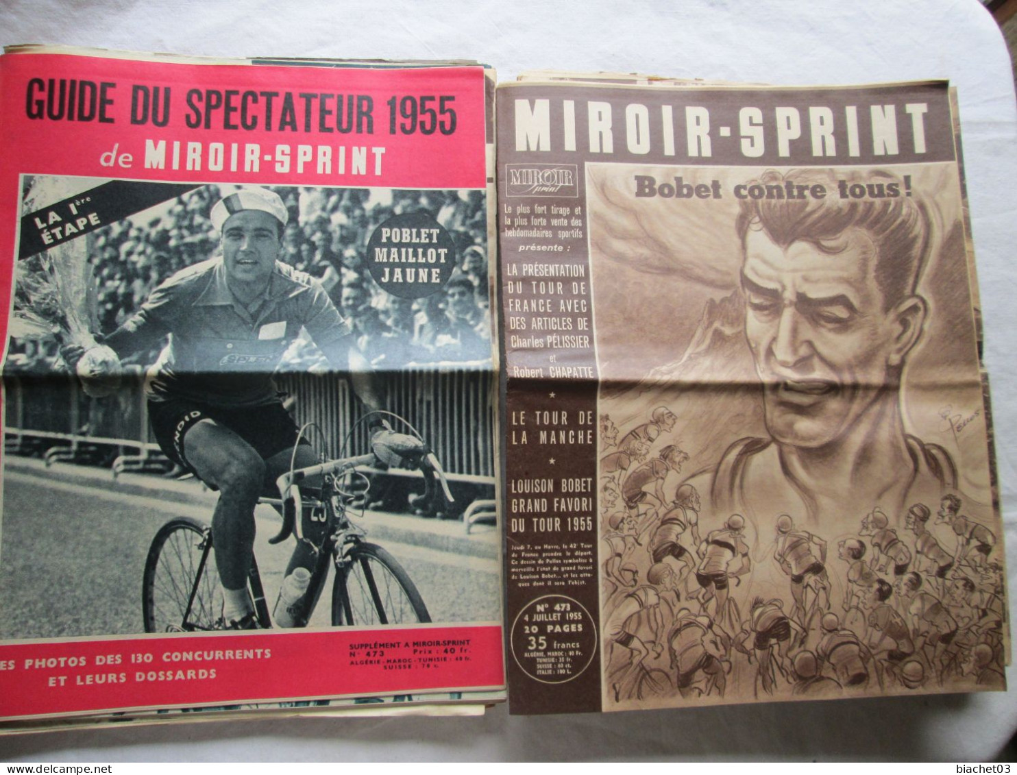 Miroir Sprint Lot De 44 N° De 1955 - Deportes