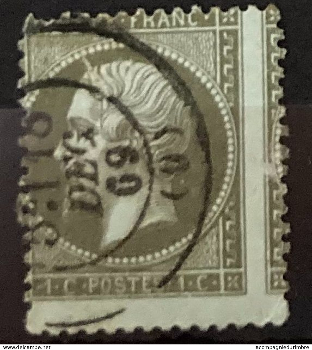 France YT N° 19 Belle Variété De Piquage Oblitéré.TB - 1862 Napoléon III