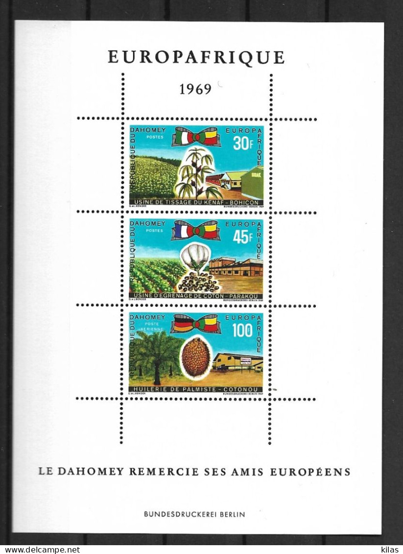 DAHOMEY 1969 EUROPAFRIQUE MNH - Summer 1968: Mexico City