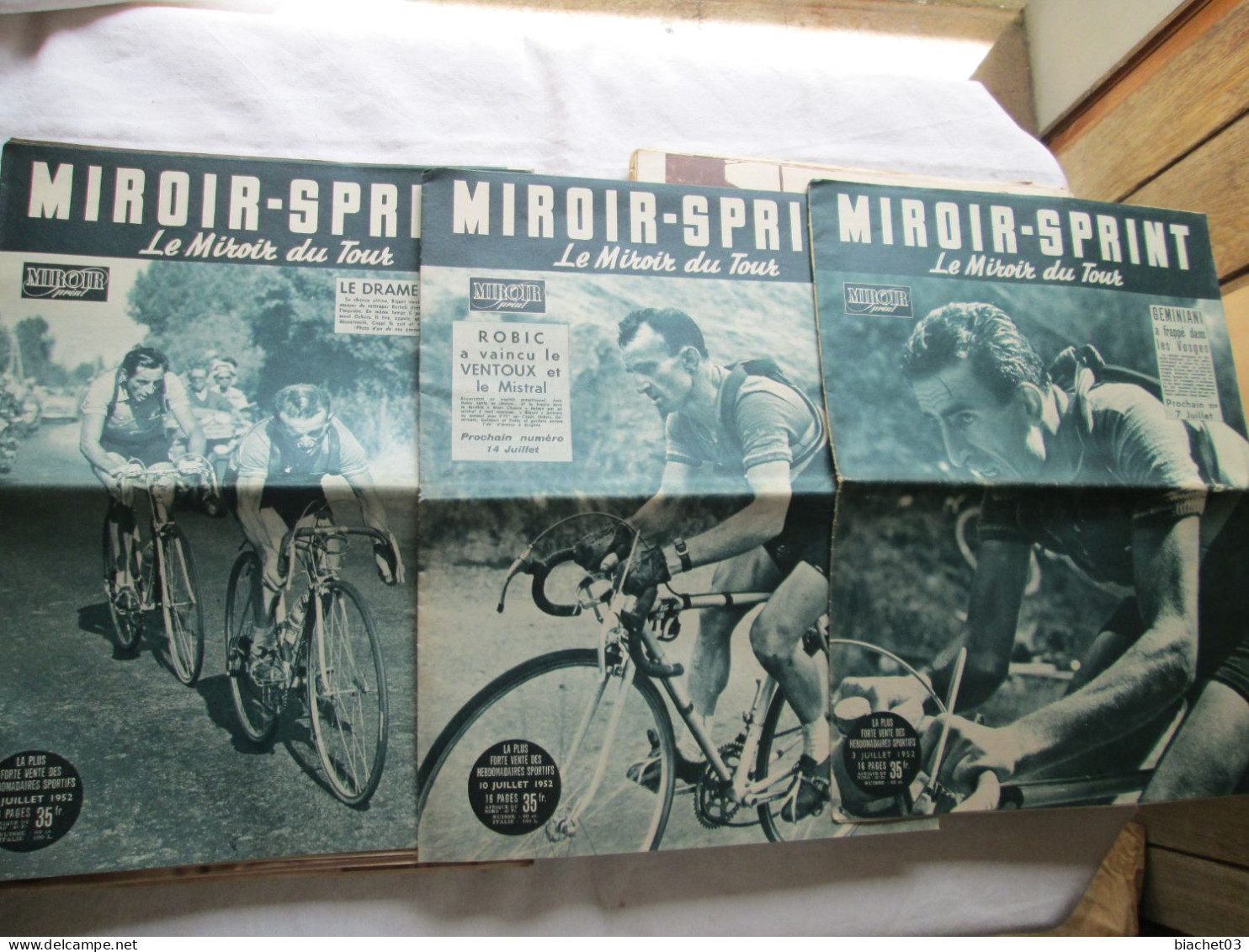Miroir Sprint Lot De 52 N° De 1952 - Deportes