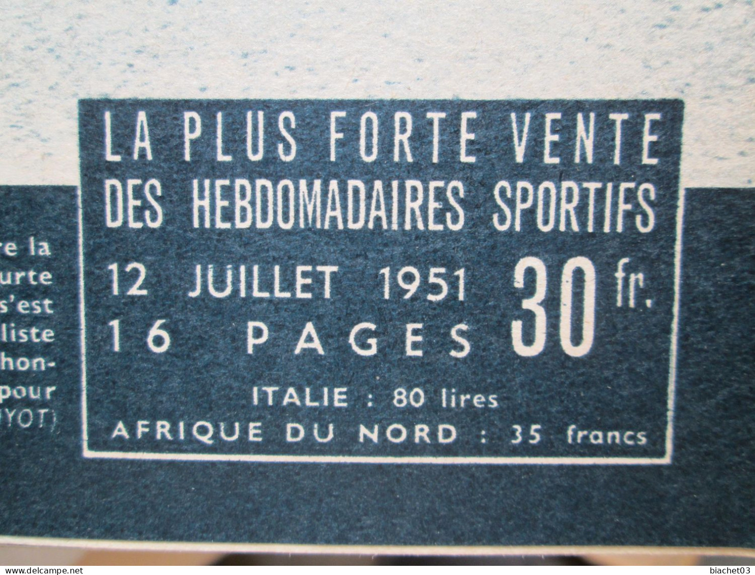 Miroir Sprint Lot De 56 N° De 1951 - Sport