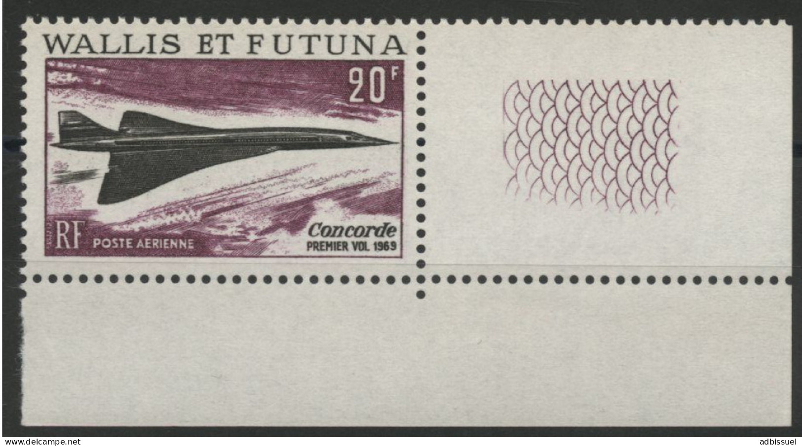 WALLIS Et FUTUNA Poste Aérienne PA N° 32 "Concorde" Neuf ** (MNH) Avec Coin De Feuille TB - Ongebruikt