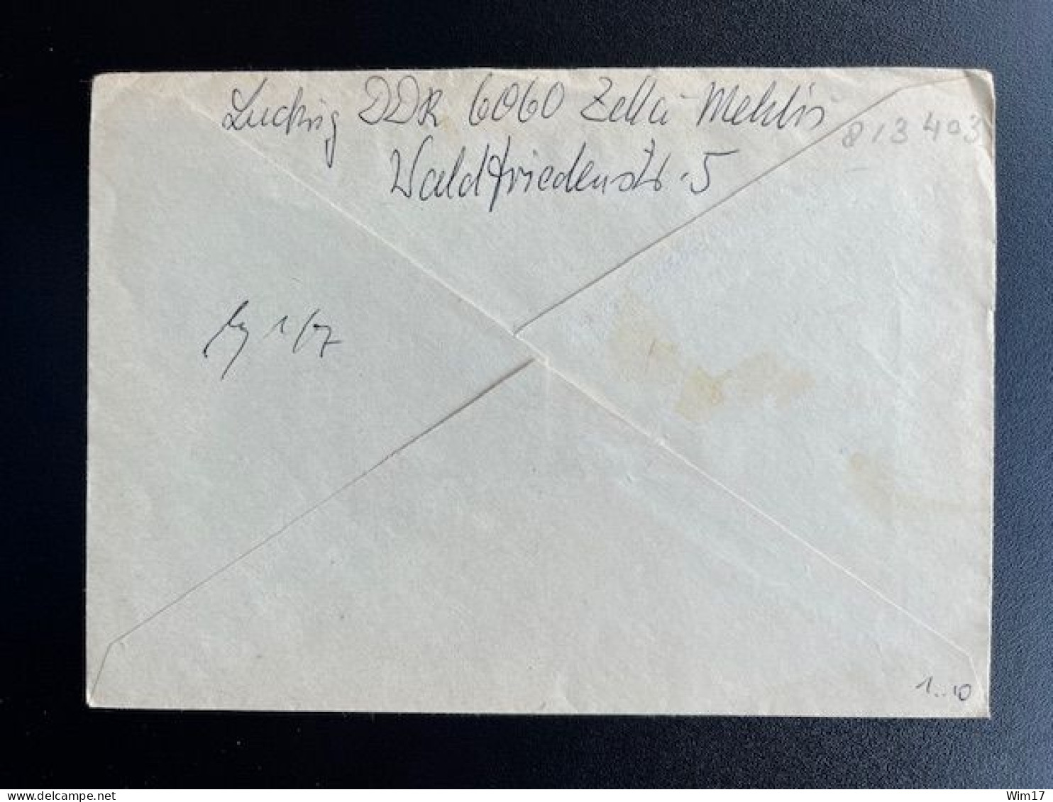 EAST GERMANY DDR 1981 REGISTERED LETTER ZELLA MEHLIS TO GARBSEN 23-06-1981 OOST DUITSLAND DEUTSCHLAND EINSCHREIBEN - Covers & Documents