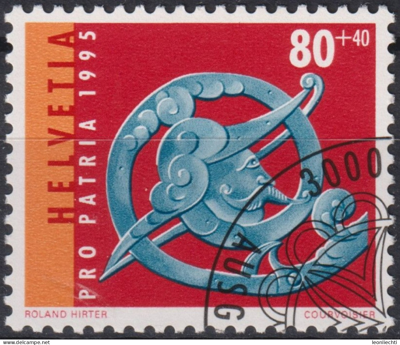 1995 Schweiz Pro Patria, Truhenschloss, ⵙ Zum:CH B249, Mi:CH 1550, Yt: CH 1478 - Used Stamps