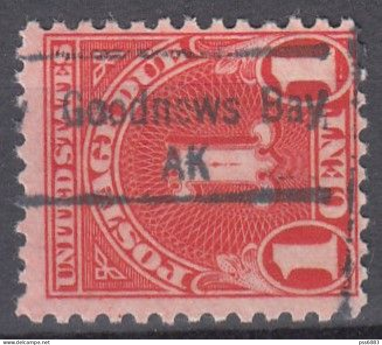 USA LOCAL Precancel/Vorausentwertung/Preo From ALASKA - Goodnews Bay - Type 843 - Precancels