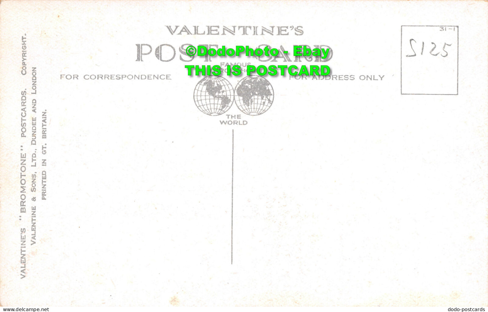 R449819 Glen Mhor From Castle. Inverness. 94793. Valentines Bromotone Postcard - Monde