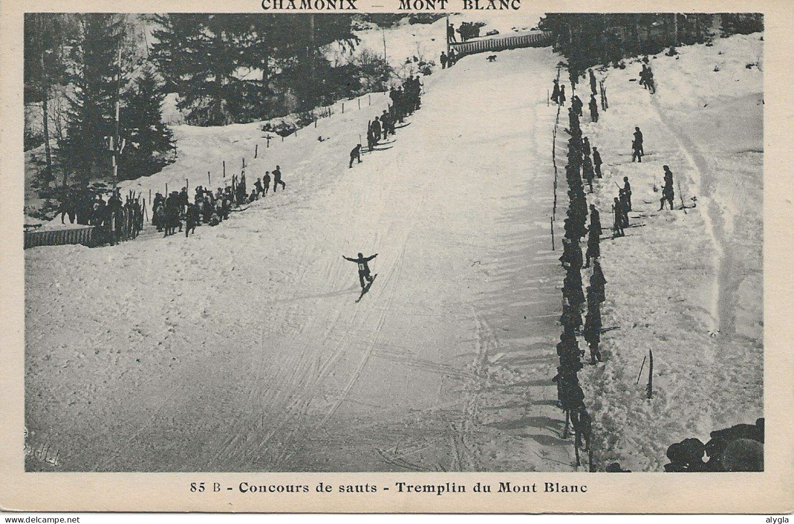 74 - CHAMONIX - Sports D'hiver - Concours De Sauts Tremplin Du GREPON - CPA 85-B - éd. Aug. COUTTET - Chamonix-Mont-Blanc