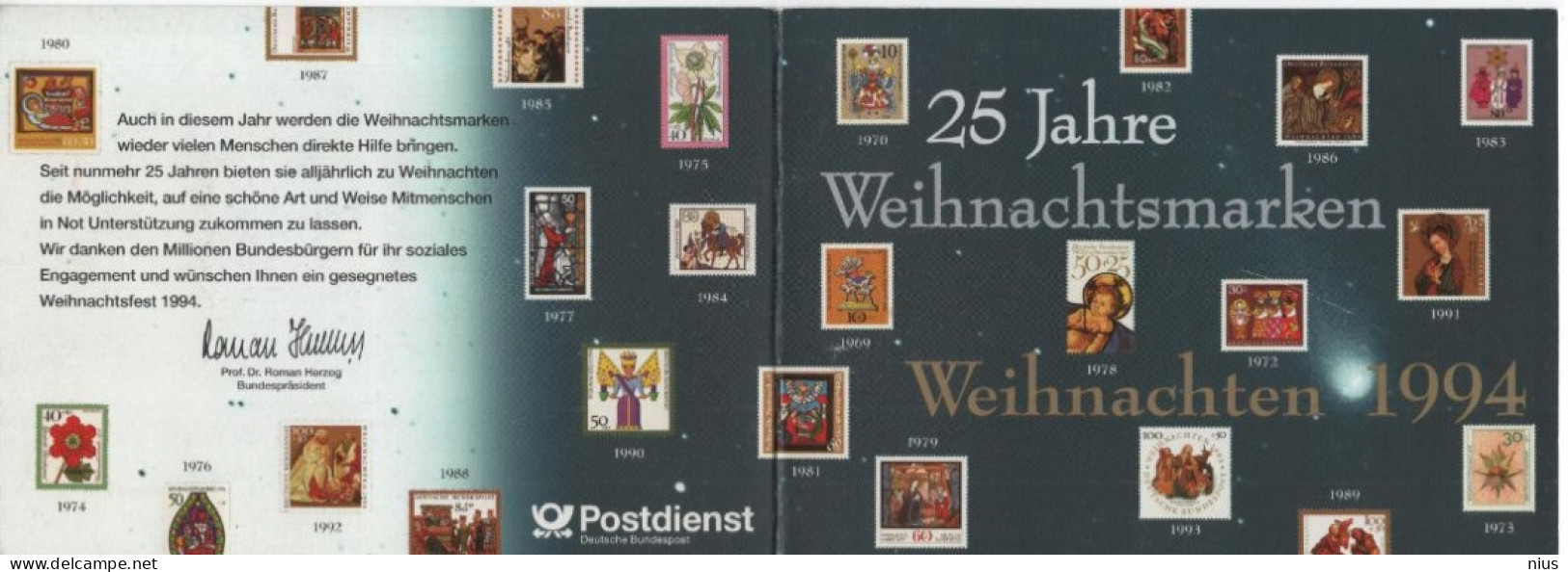 Germany Deutschland 1994 Weihnachten Weihnacht Weihnachts Weihnachtsmarken Weihnachtsmarke Christmas, Canceled In Bonn - 1991-2000