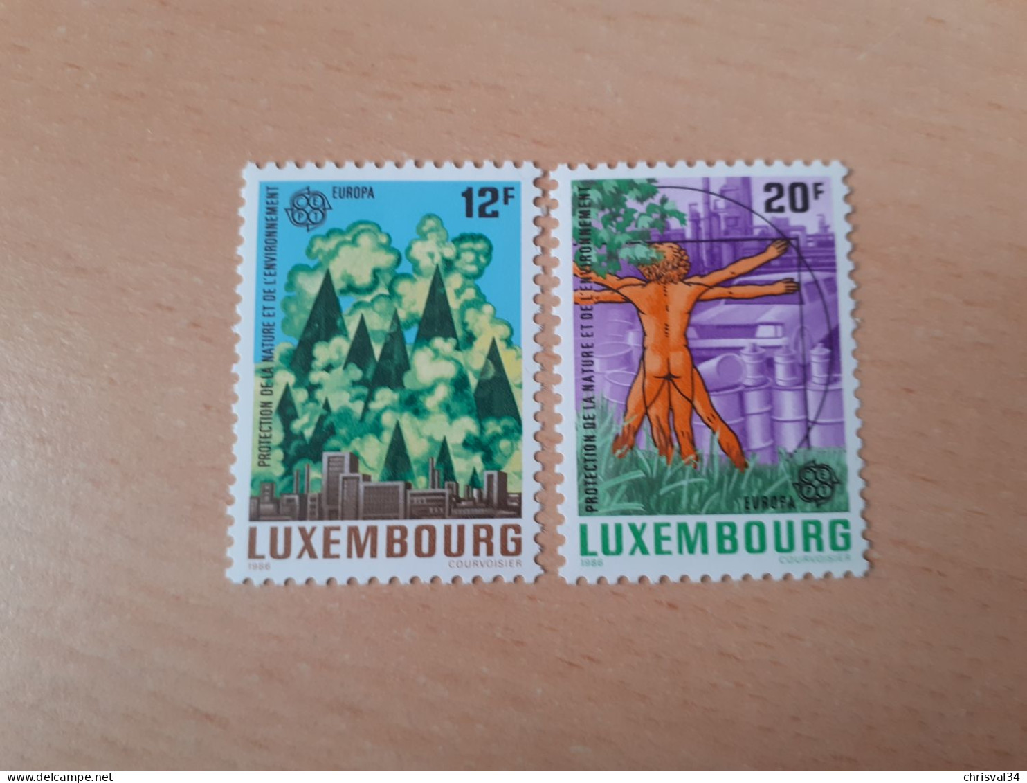 TIMBRES  LUXEMBOURG    ANNEE   1986   N  1101  /  1102     NEUFS  LUXE** - Ongebruikt