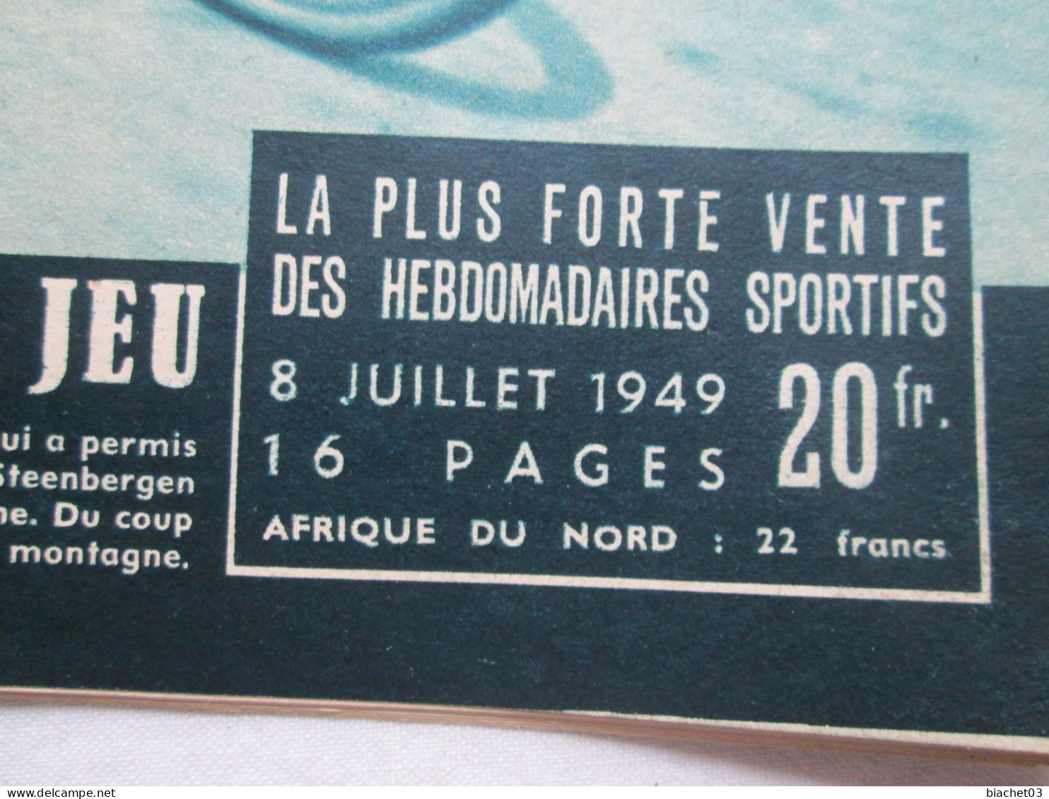 Miroir Sprint Lot De 53 N° De 1949 - Deportes