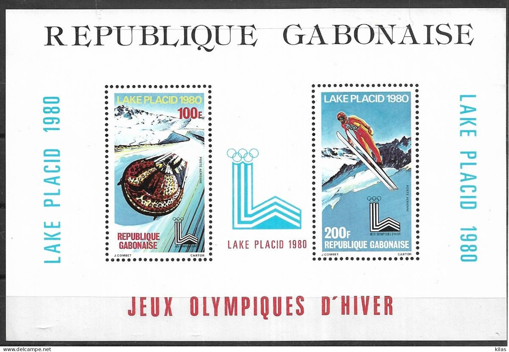 GABON 1980 WINTER OLYMPIC GAMES LAKE PLACID MNH - Gabon