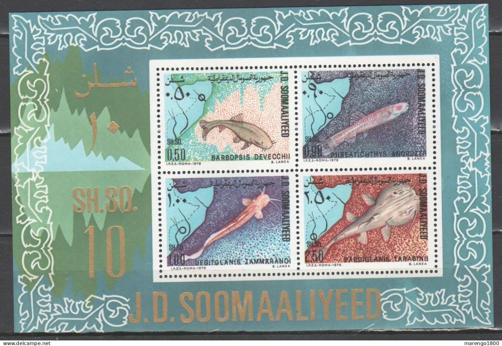 Somalia 1979 - Pesci Bf          (g9682) - Fische