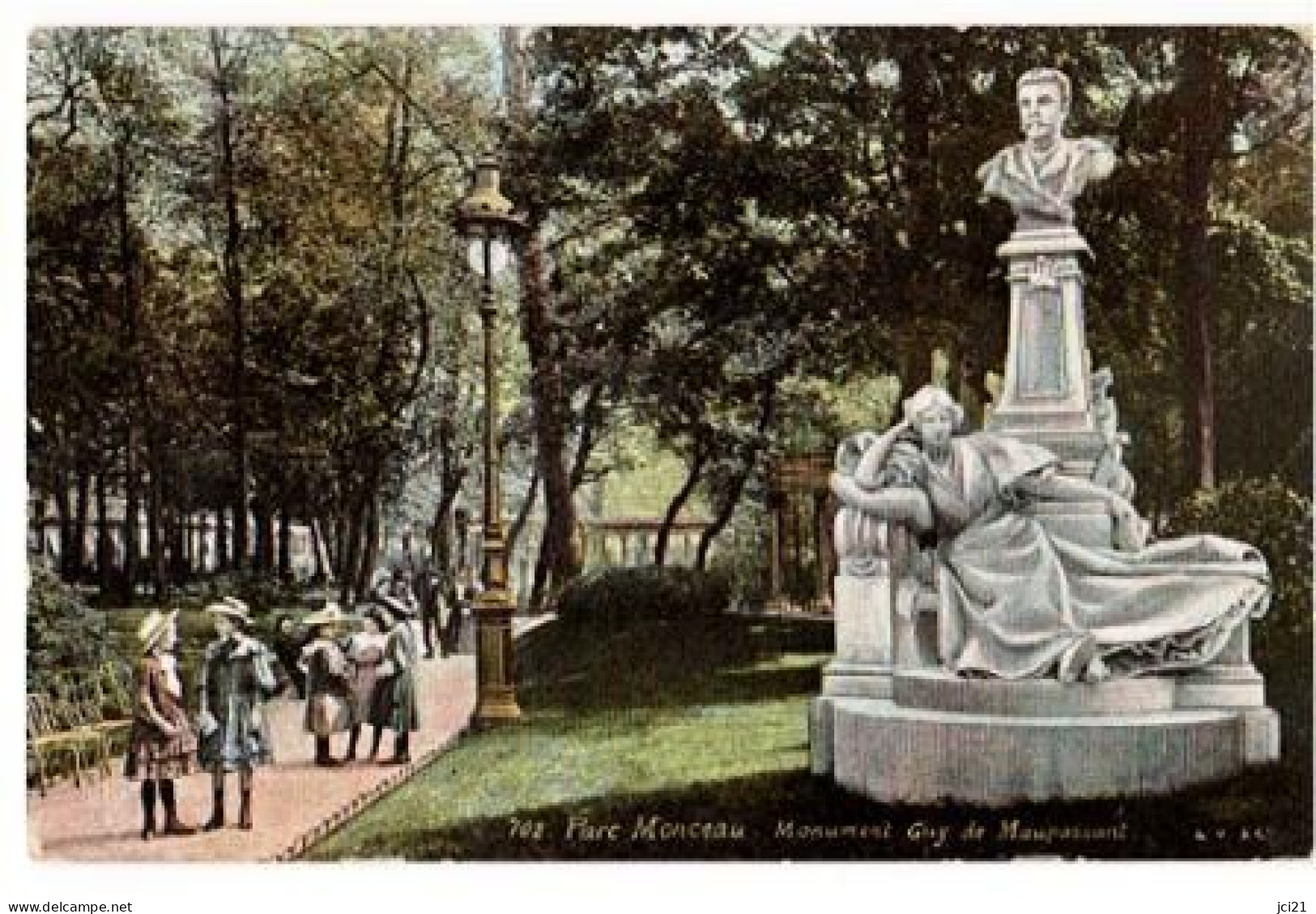 75 PARIS - " PARC MONCEAU - MONUMENT DE GUY DE MAUPASSANT " (674)_CP334 - Statues