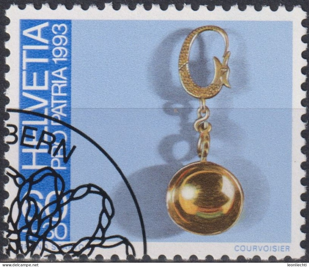1993 Schweiz Pro Patria, Volkskunst Appenzeller Ohrring ⵙ Zum:CH B239, Mi:CH 1502 Yt: CH 1431 - Usados