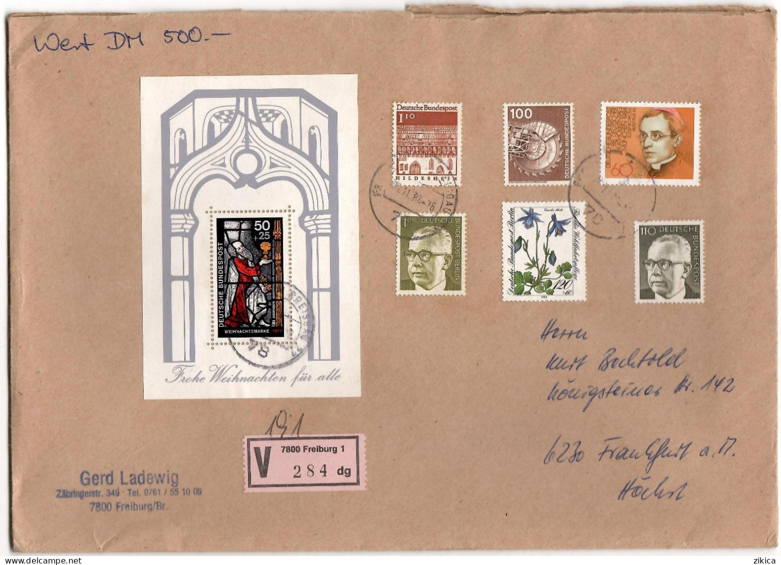 GERMANY - BIG COVER - V - Letter 1984 Freiburg - Cartas & Documentos