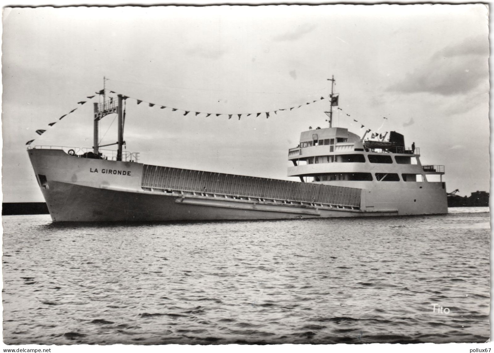 CPSM BATEAUX. "LA GIRONDE"  -  BAC DE ROYAN À LA POINTE DE GRAVES - Fähren