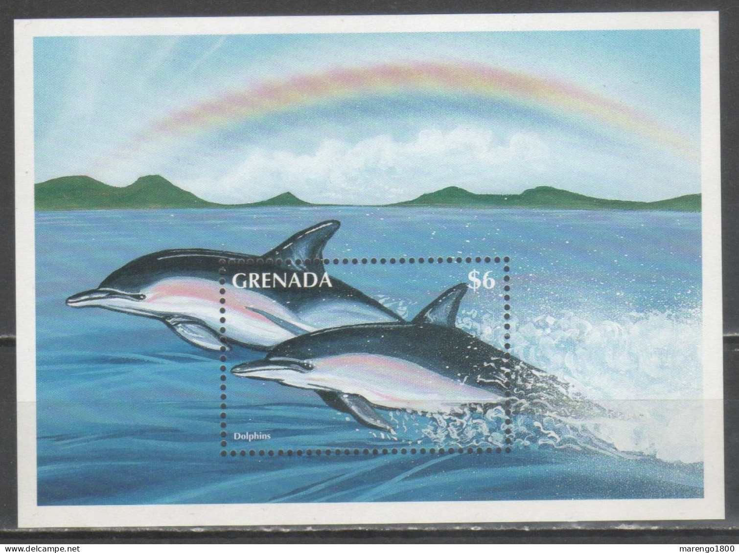 Grenada 1996 - Delfini Bf          (g9684) - Dolphins