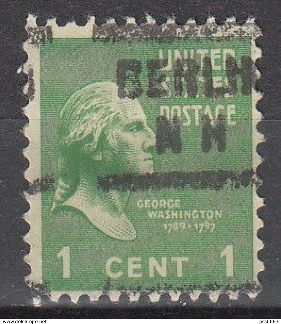 USA LOCAL Precancel/Vorausentwertung/Preo From NEW HAMPSHIRE - Berlin  - Type 563 - Preobliterati