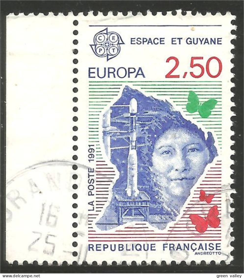 EU91-12c EUROPA-CEPT 1991 France Espace Space Communication Satellite - 1990