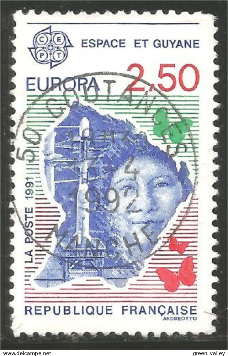 EU91-12b EUROPA-CEPT 1991 France COUTANCES Espace Space Communication Satellite - 1990