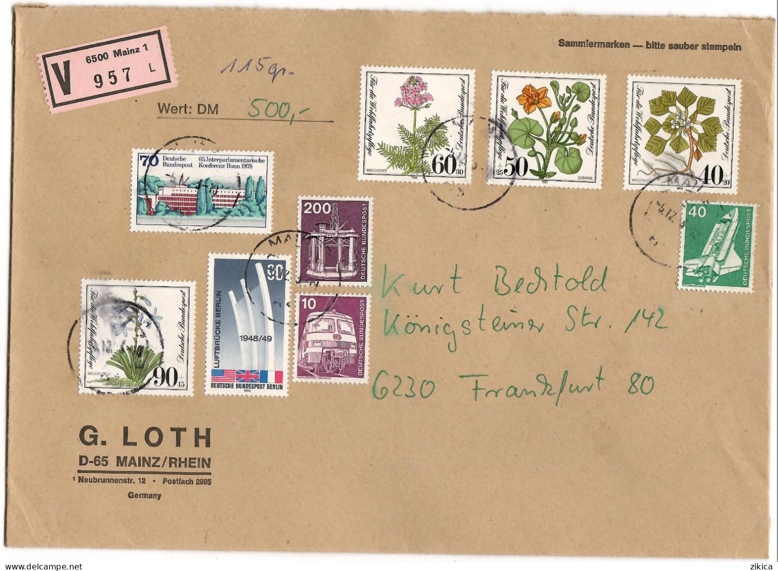 GERMANY - BIG COVER - V - Letter 1983 Mainz - Lettres & Documents
