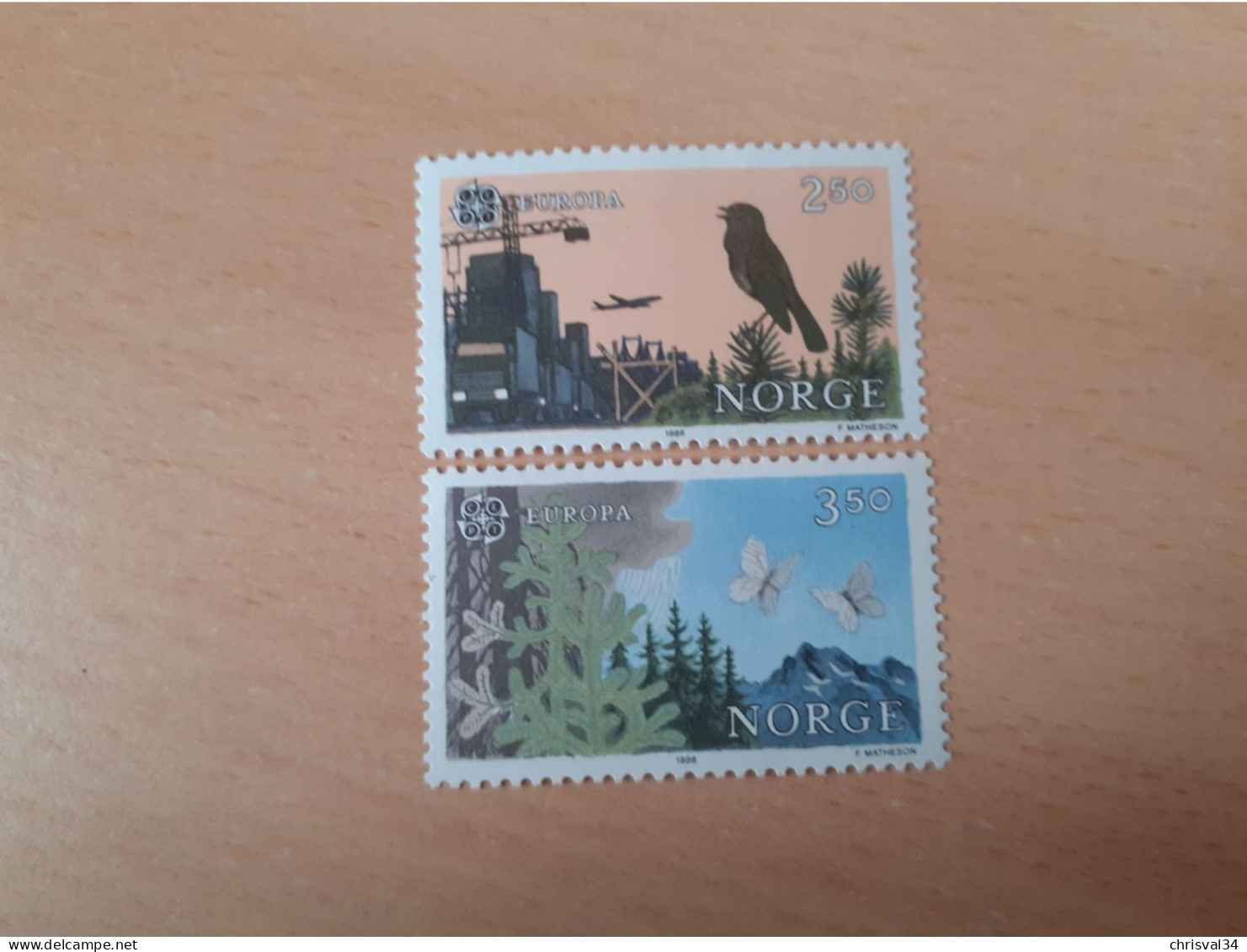 TIMBRES  NORVEGE    EUROPA   1986   N  902  /  903    NEUFS  LUXE** - 1986