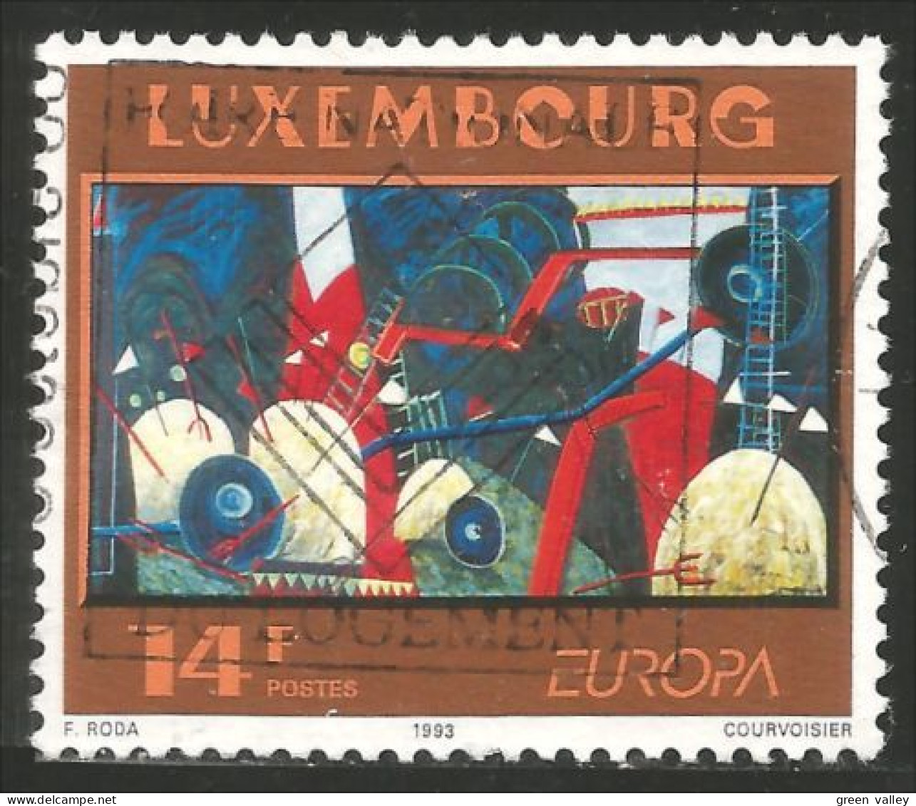 EU93-5 EUROPA-CEPT 1993 Luxembourg Art Contemporain - 1993
