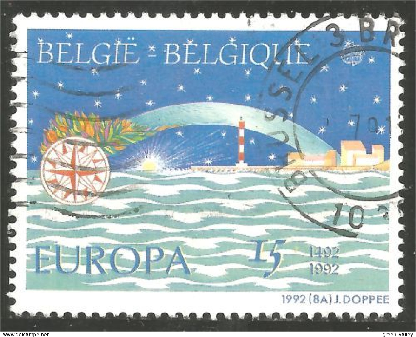 EU92-2c EUROPA-CEPT 1992 Belgique Colomb Columbus Découverte Amérique America Discovery MNH ** Neuf SC - Christopher Columbus