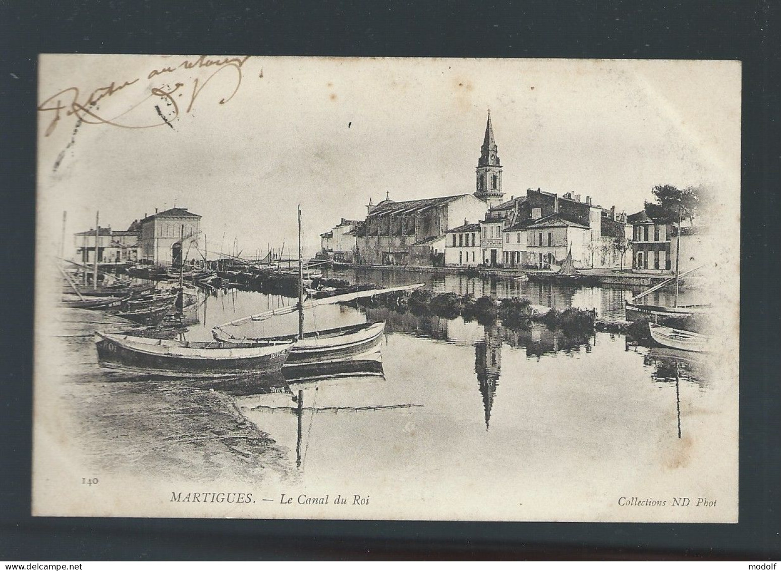 CPA - 13 - Martigues - Le Canal Du Roi - Précurseur - Circulée En 1903 - Martigues