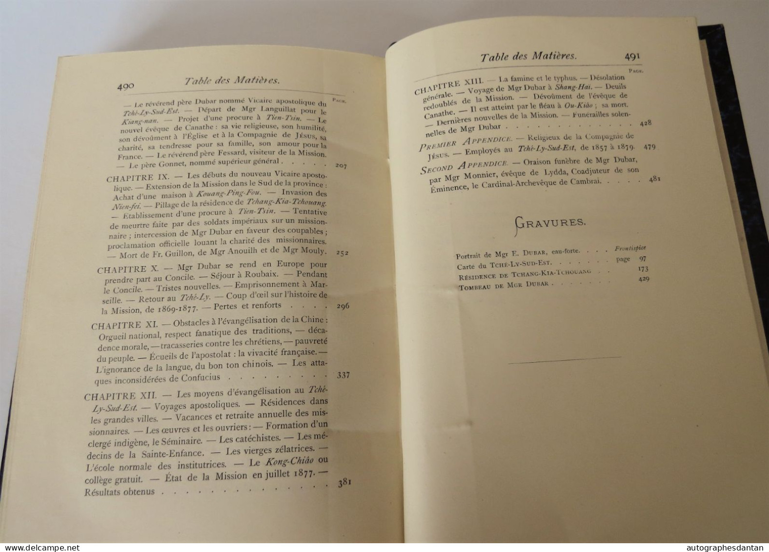 ● Xavier Leboucq - Monseigneur Edouard DUBAR Chine Tche Ly Sud Est - évêque de Canathe - Asie - livre dédicacé 12 photos