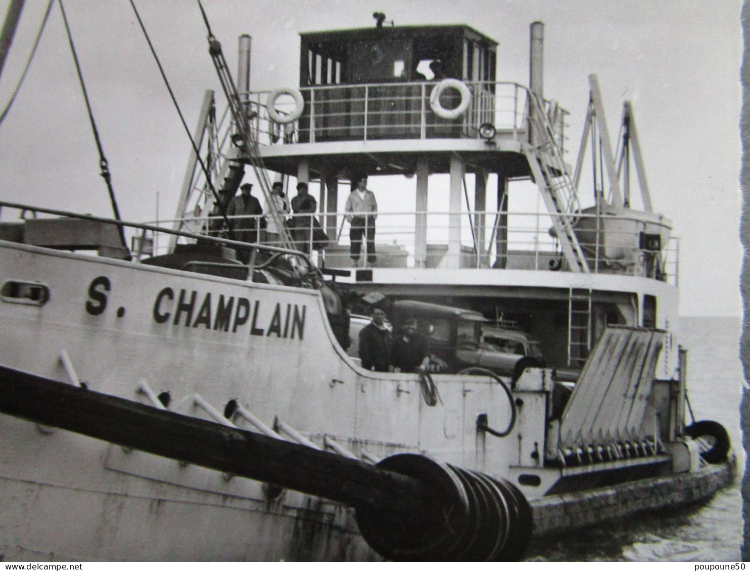 CP 17 Charente Maritime SABLANCEAUX -  Le Bac LE S.CHAMPLAIN  à L'arrivée  Vers 1950 - Autres & Non Classés