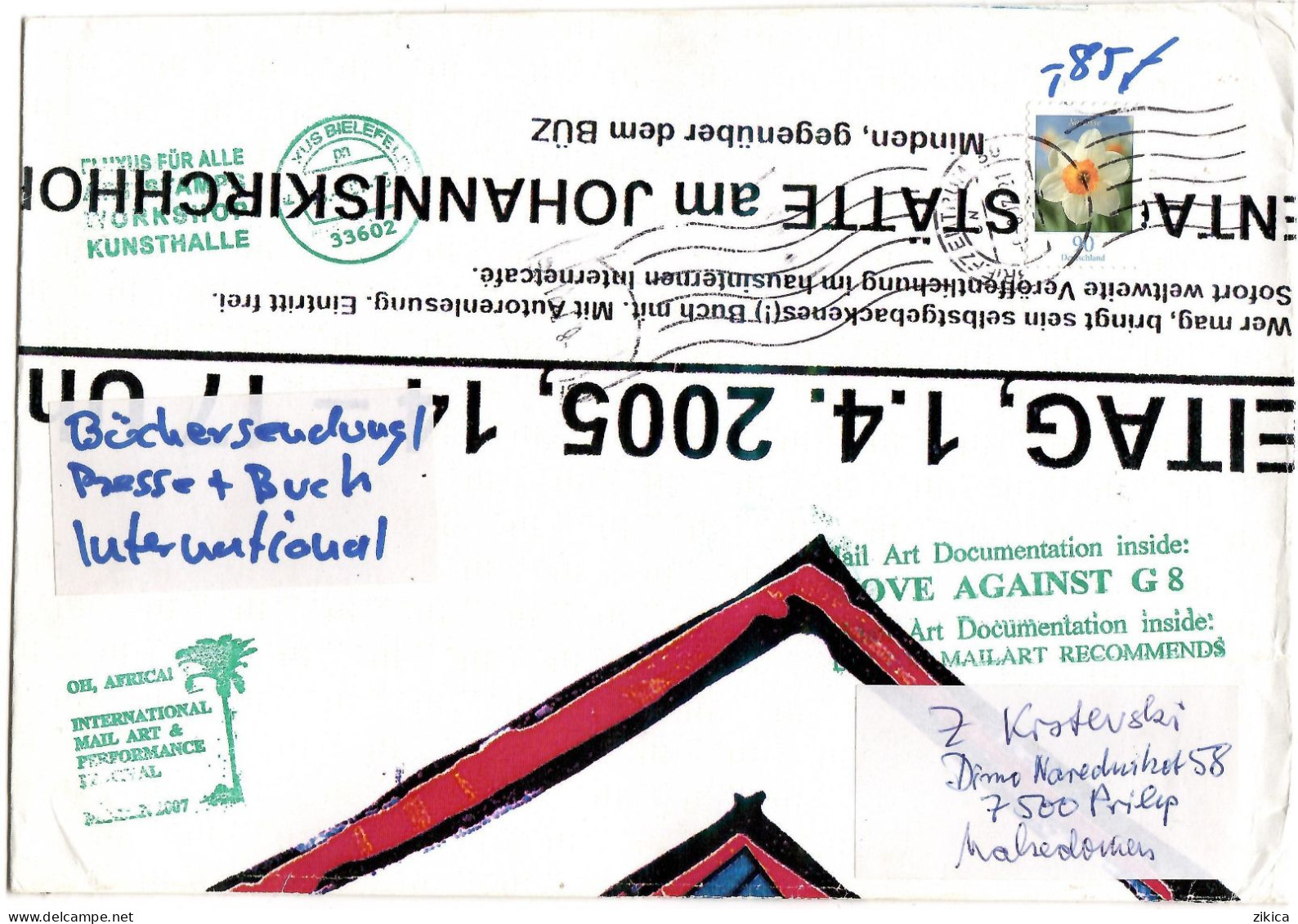 GERMANY - BIG COVER - MAIL ART - Letter 2007 - Lettres & Documents