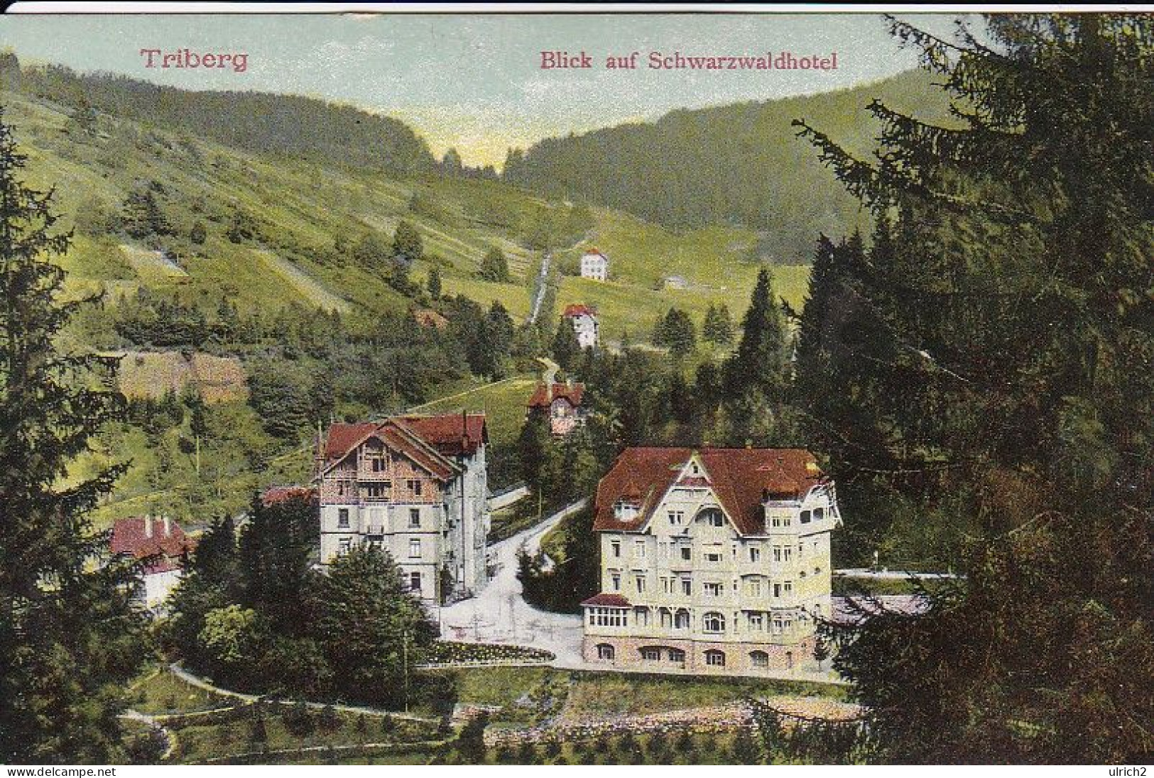 AK Triberg - Blick Auf Schwarzwaldhotel - Bahnpost Hagen-Betzdorf - 1913 (69441) - Triberg