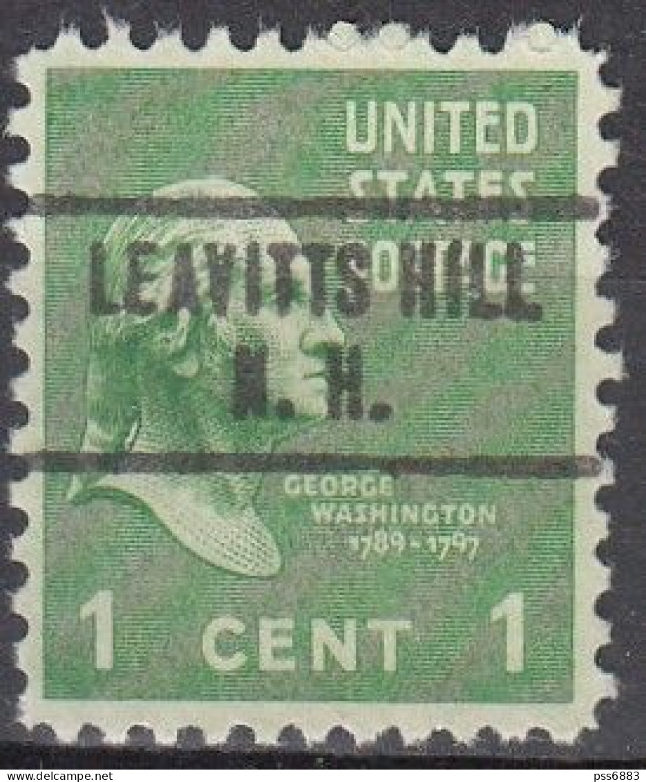 USA LOCAL Precancel/Vorausentwertung/Preo From NEW HAMPSHIRE - Leavitts Hill - Type 734 - Préoblitérés