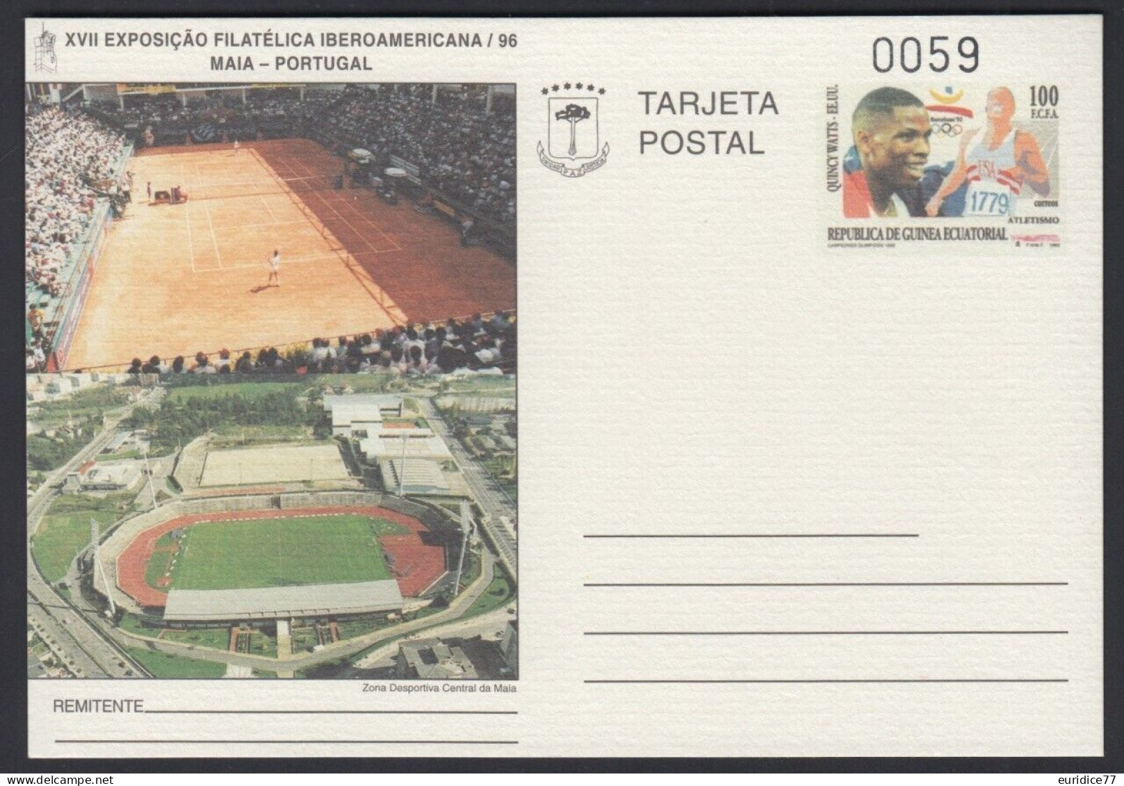 Guinea Ecuatorial 1996 - Tarjeta Entero Postal Edifil 2 Exposicion Iberoamericana Barcelona 92 Mnh** - Zomer 1992: Barcelona