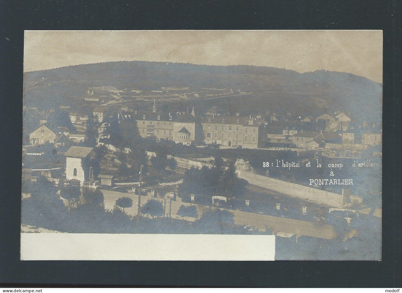 CPA - 25 - Carte-Photo - L'hôpital Et Le Camp D'artillerie à Pontarlier - Non Circulée - Pontarlier